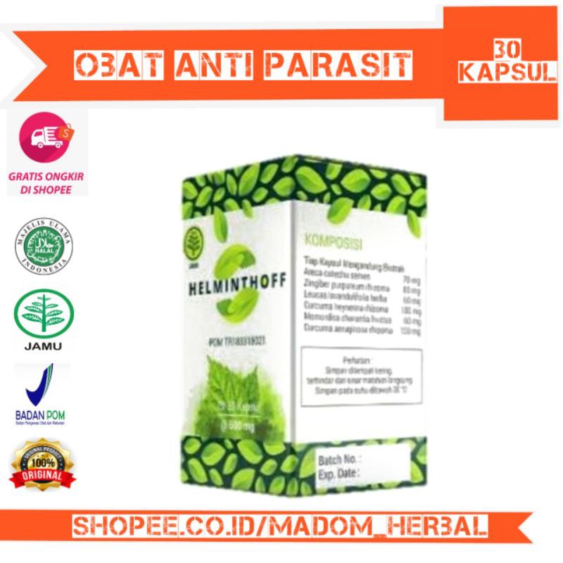 Helminthoff - Obat Helminthof Pemberantas Parasit BPOM - BiodetO