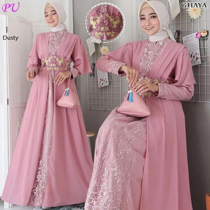 Gamis Pesta Terbaru Ghaya Bordir Mewah