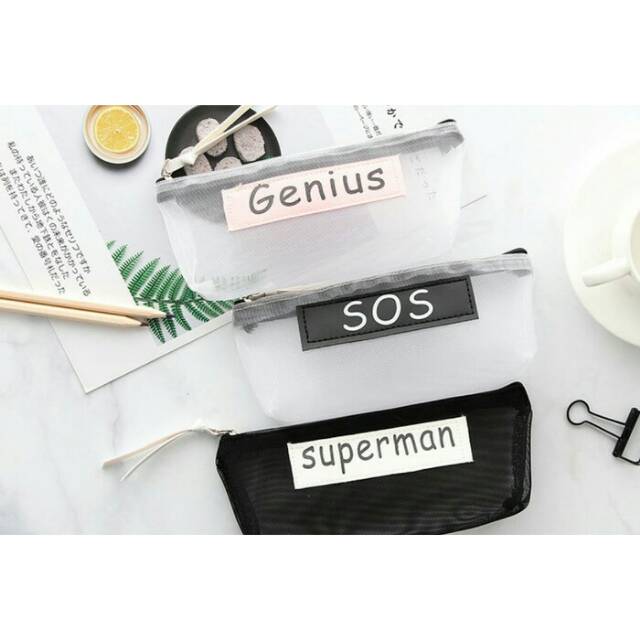 

Tempat Pensil Jaring Superman,Strive,SoS, Genius