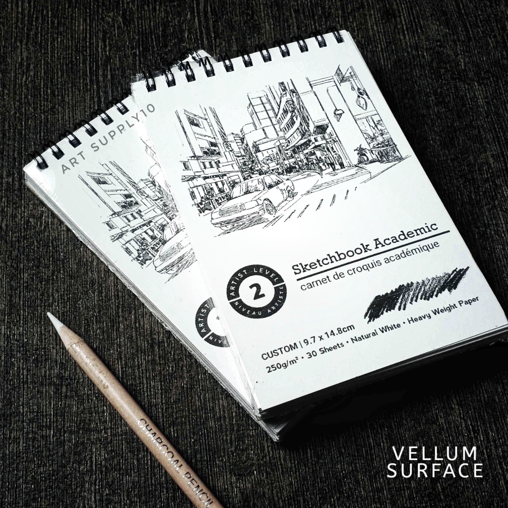 Sketchbook Academic Spiral 250g A6 Custom 30 Lembar-1
