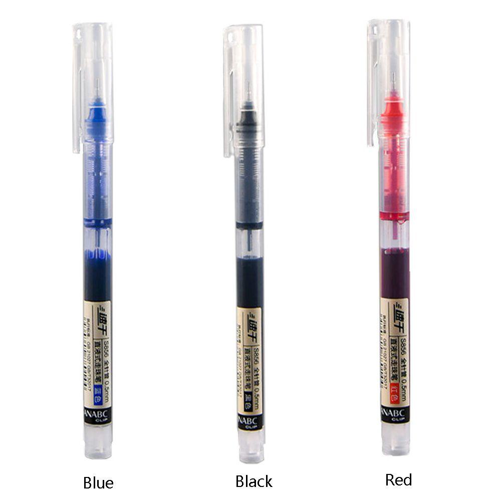 SUYO Gel Pen Perlengkapan Siswa Tabung Jarum Full Kapasitas Tinggi 0.5mm Rollerball Pen