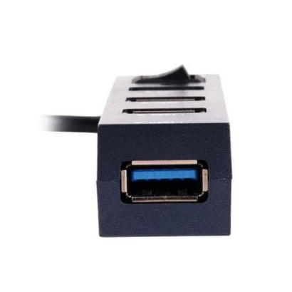 Usb 3.0 hub 4 port 5Gbps on off 1.2m cable rxd-103au3 - Terminal usb3.0 4 slot saklar 120cm kabel