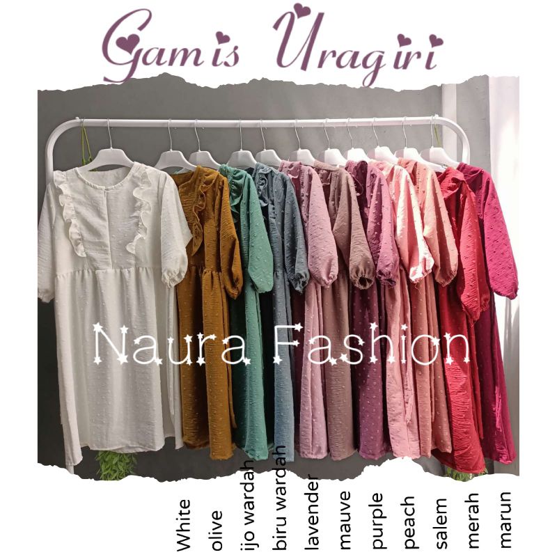 Gamis crincle uragiri anak usia 1-10th