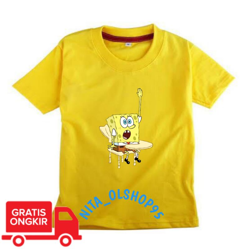 baju anak karakter , baju anak Spongebob , baju ana laki laki , baju anak perempuan