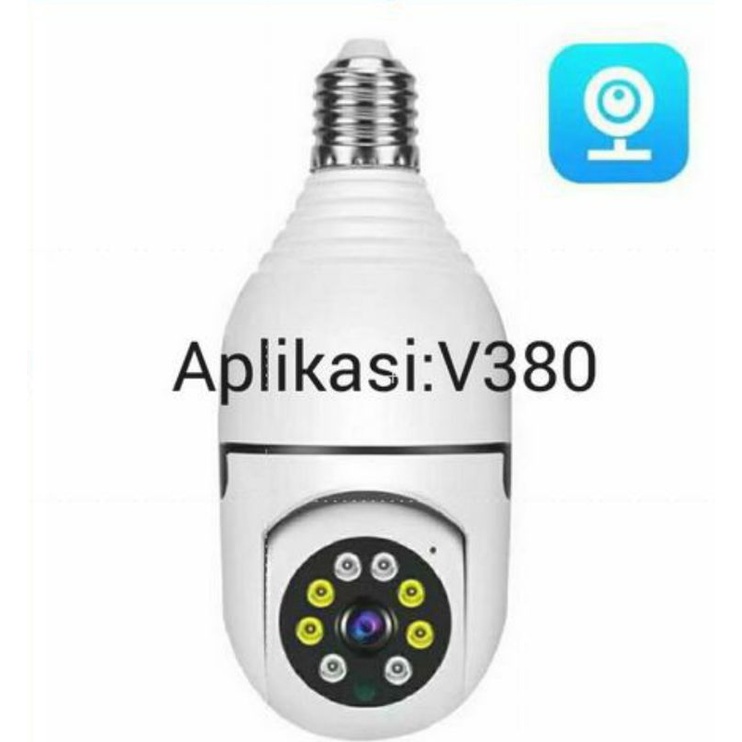 Kamera Cctv Ip Panoramic Camera V380 Bohlam Terbaru 2mp berkualitas jernih dan  suara jelas