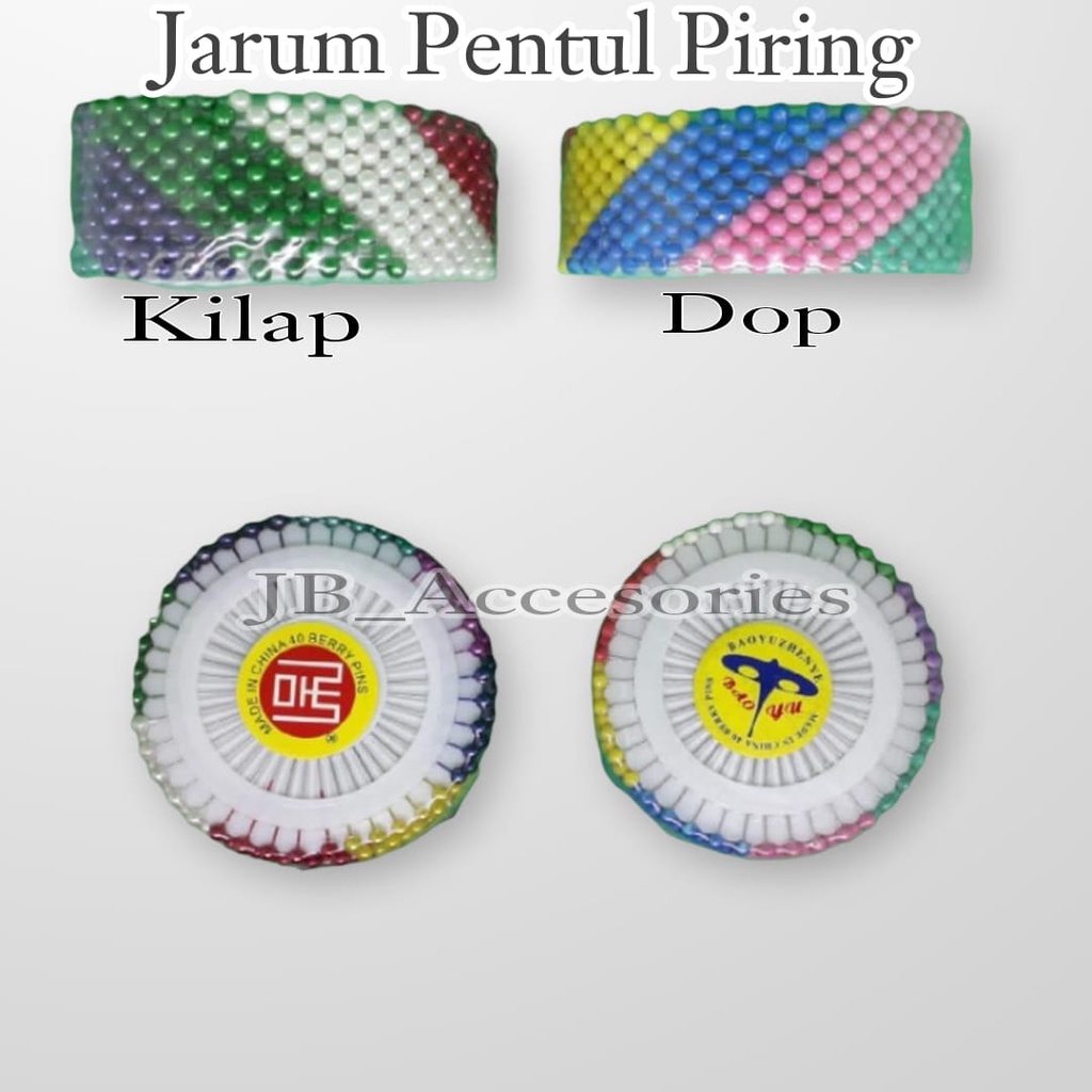 Jarum hjab/jarum pentul/jarum pentul bulat/jarum pentul piring/jarum pentul kilap/jarum pentul dop