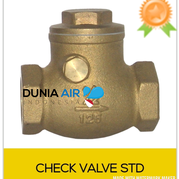 TABOK KLEP ONDA KUNINGAN 1 INCH TABOK KLEP KUNINGAN CHECK VALVE