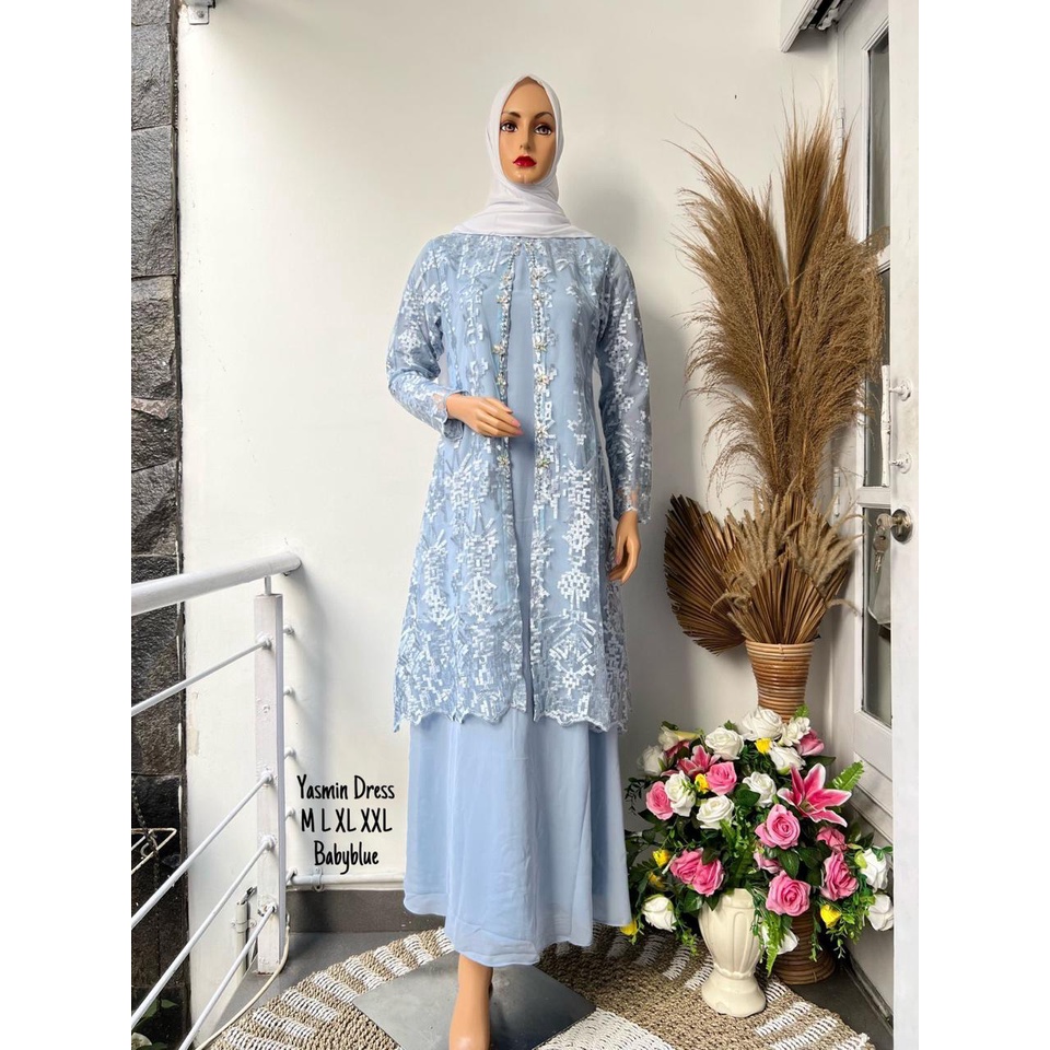 Gamis Yasmin Payet Premium || Gamis Wisuda Remaja Terbaru || [COD] Bayar di Tempat || Gamis Seragam Pesta Terbaru 2022 || Premium Sangat Product || Terlariss Gamis Pesta