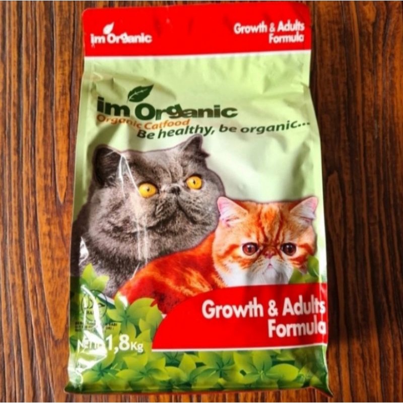 IM ORGANIC GROUWTH AND ADULT 1,8KG MAKANAN KUCING