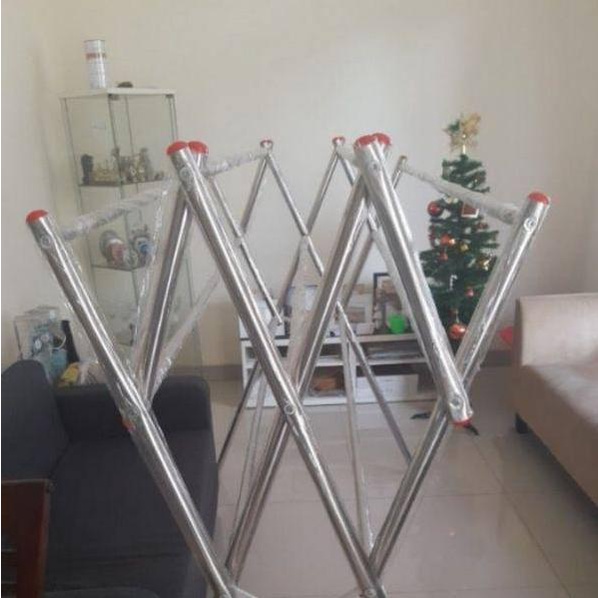 Terkini ORIGINAL BINA KARYA - JEMURAN PAKAIAN / JEMURAN BAJU JUMBO BAHAN STAINLESS / ALMUNIUM ANTI K