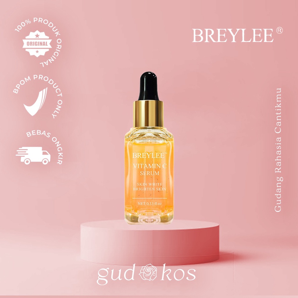 [BPOM] BREYLEE Vitamin C Brightening Face Serum - Essence Pencerah Pemutih Wajah Kusam