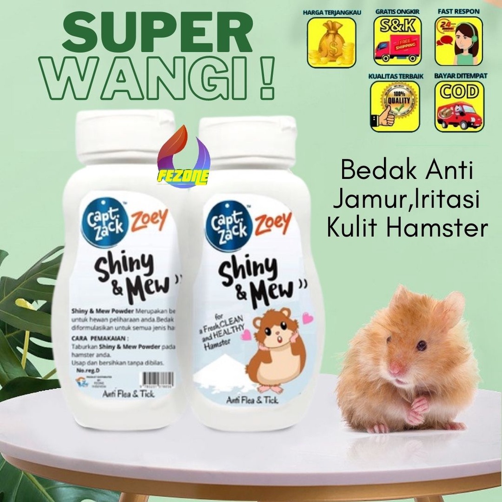 Bedak Hamster Marmut Wangi /Hamster Powder / raid all / Bedak Anti Iritasi dan Bakteri  FEZONE