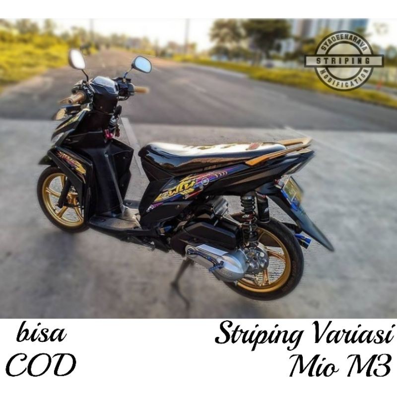 Striping Mio M3 Mio Z Stiker Sticker Variasi Motor Mio M3 Babylook Thailook Mothai Shopee Indonesia