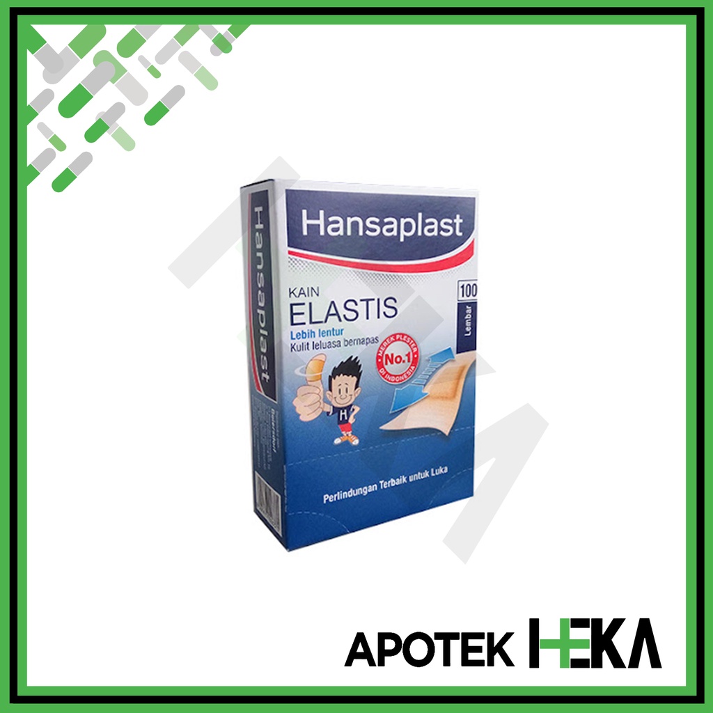 Hansaplast Kain Elastis Lentur Plester Luka Box isi 100 Lembar (SEMARANG)