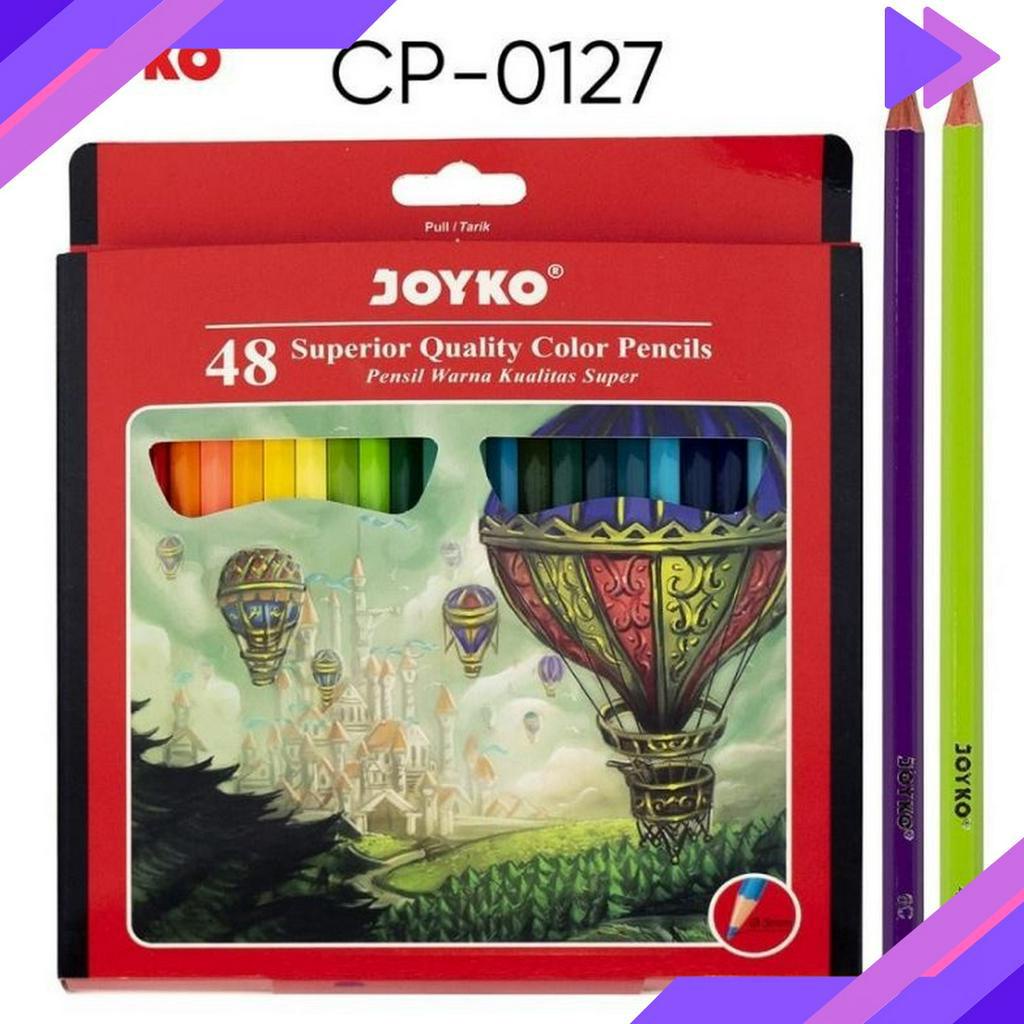 

BIG PROMO Pensil Warna CP127 Superior Quality Set 48 Warna Joyko