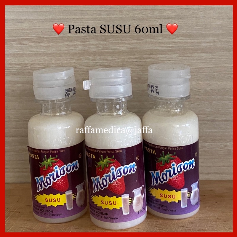 

⭐️JAFFA MART⭐️ Pasta Perisa MORISON 50ml - SUSU