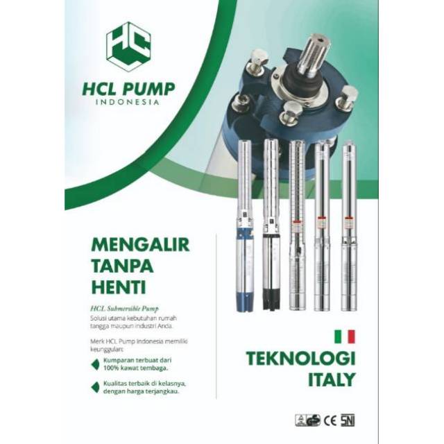 HCL Pompa Celup Submersible Pump Satelit Sible 2 - 4 inch