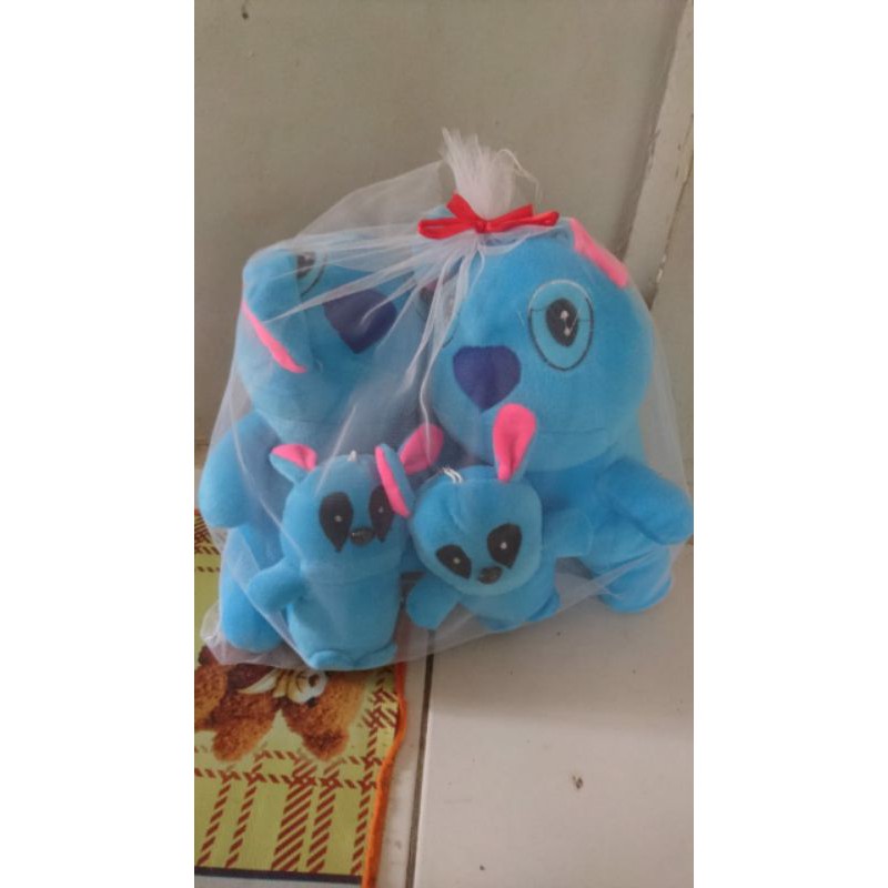 BONEKA STITCH BERANAK INDUK 2 ANAK 2