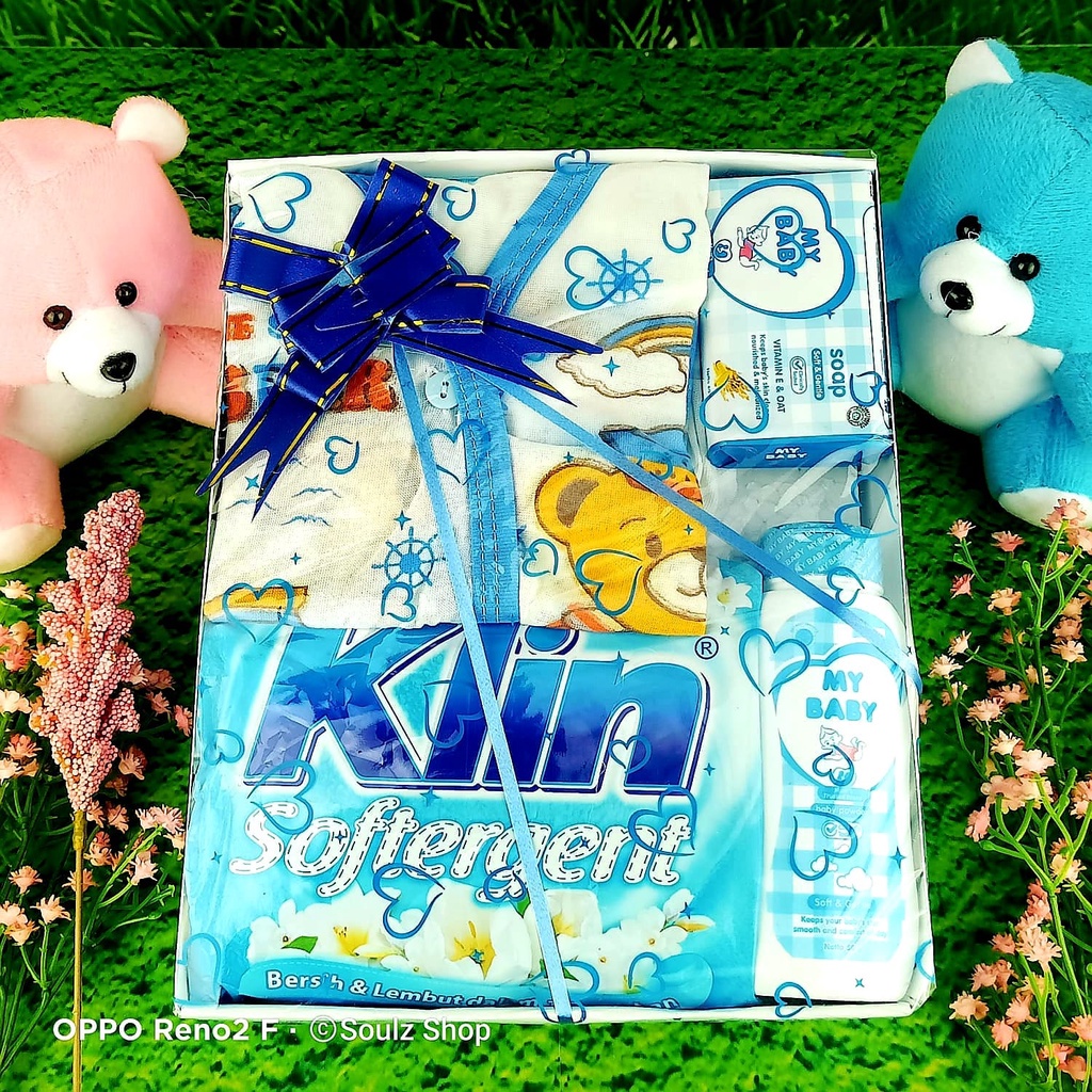 SOUL [Baby 01] Hamper Bayi Kado Lahiran Newborn Paket Set Lengkap  Cute Gift Parcel Real Pict Hampers baby boy and girl Parcel Bayi Laki-laki Perempuan