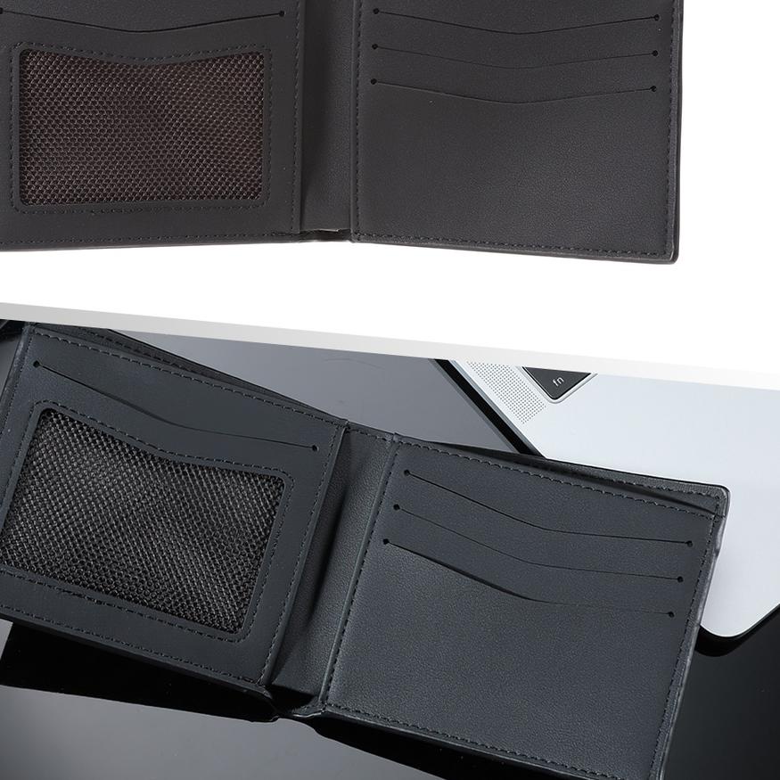 MINISO Official Dompet Pria Dompet Kartu Lipat Cowok Dompet Kulit Pria Mens Wallet  Simple Kasual Bi