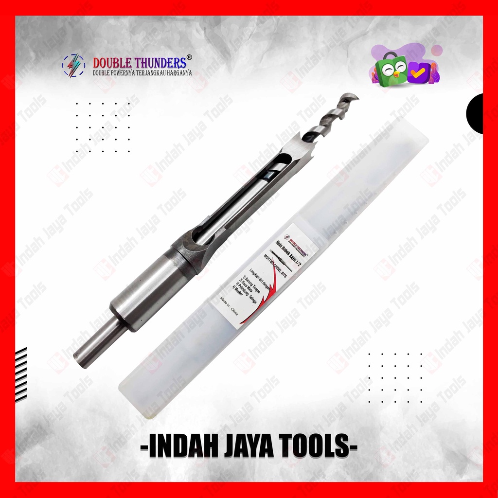 Jual Double Thunders Mortising Chisel Bit Mm Mata Bor Bobok Kayu