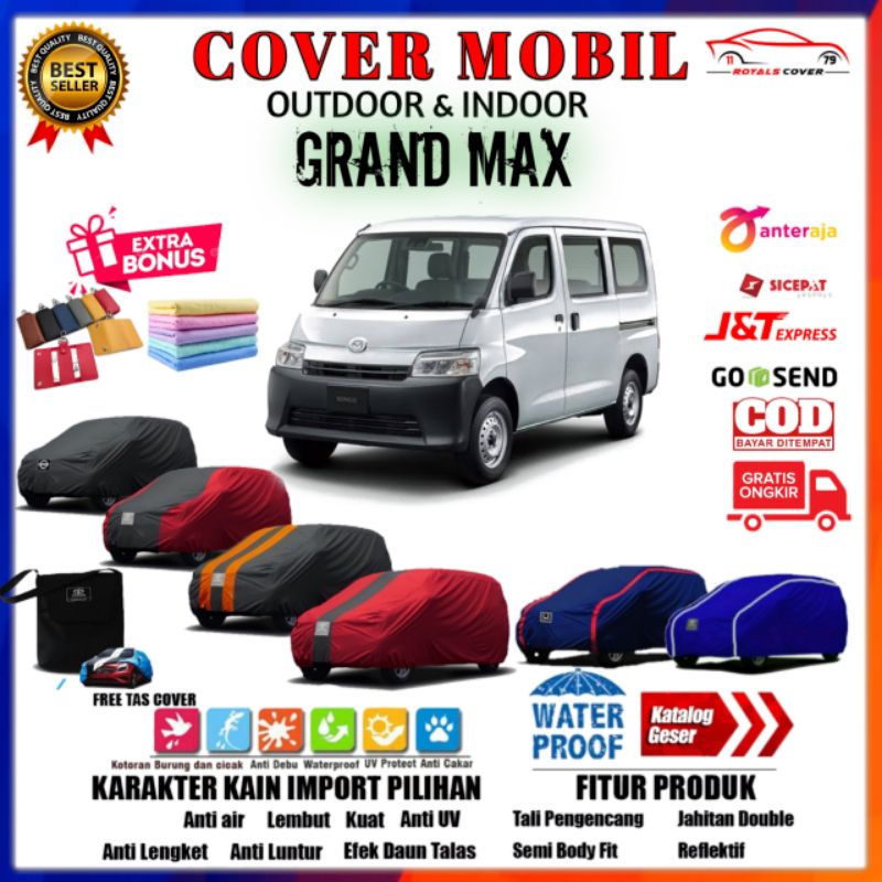 Cover Mobil Granmax / Sarung Mobil Daihatsu Gran Max / Mantel Selimut Tutup Pelindung Outdoor