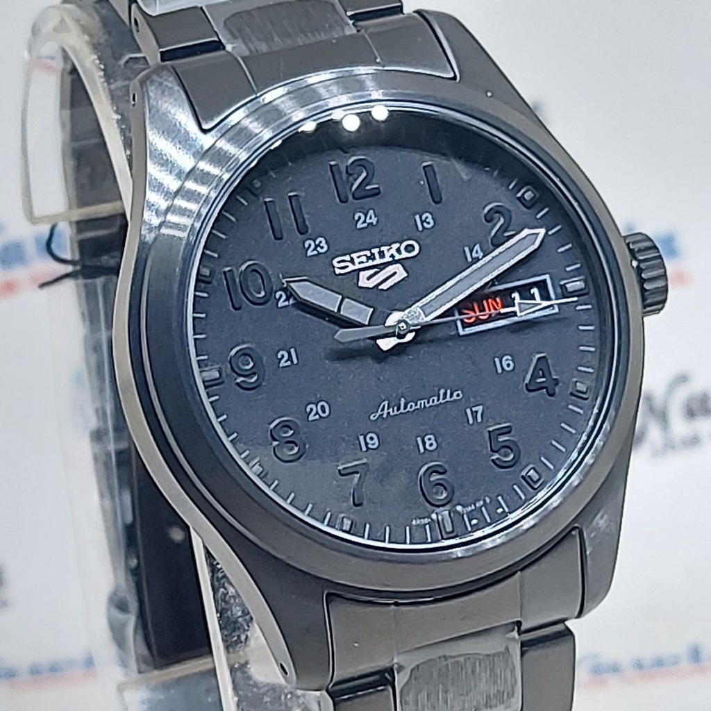 Seiko 5 Sports SRPJ09K1 Stealth Full Black - Jam Tangan Pria SRPJ09