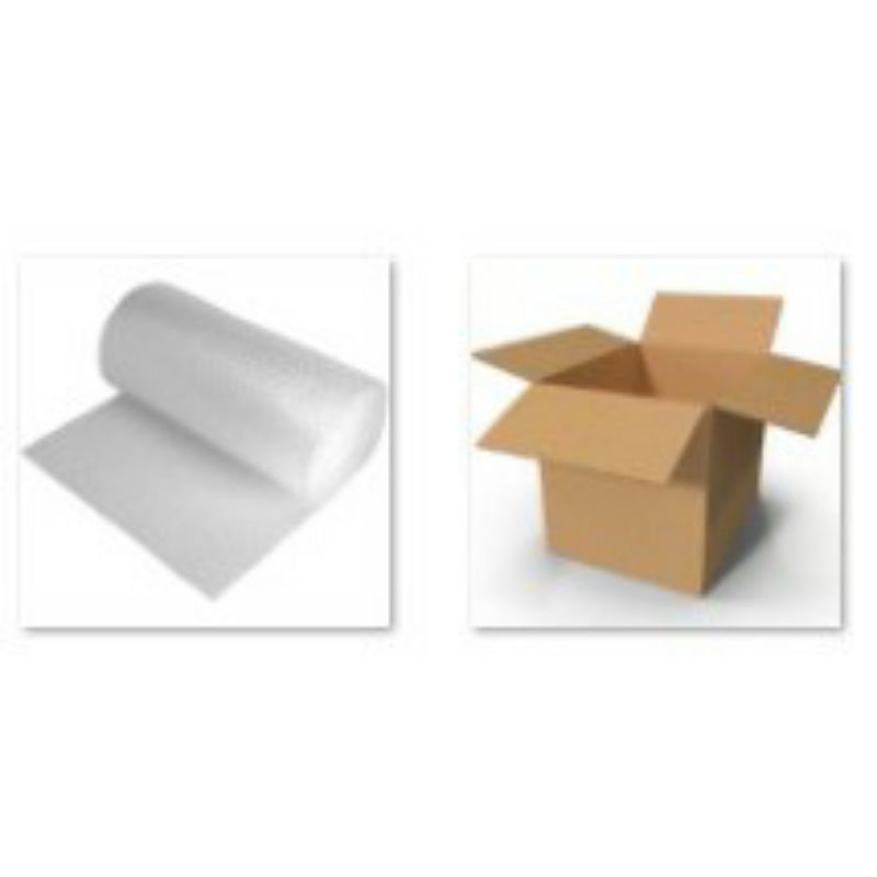 

Packaging Bubble wrap, Kayu, dan Kardus