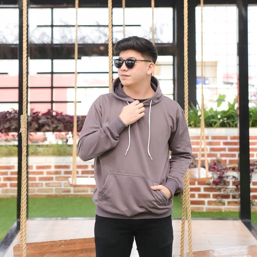 Natural Hoodie || SWEATER HOODIE POLOS II WARNA Creem-Mint-Coksu-Violet-coklat Muda