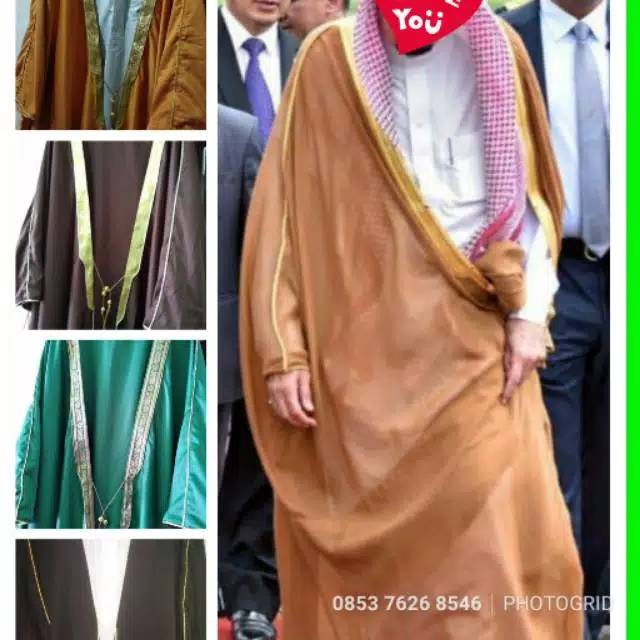 Jubah luaran bisth habaib arab jas pria muslim ustad
