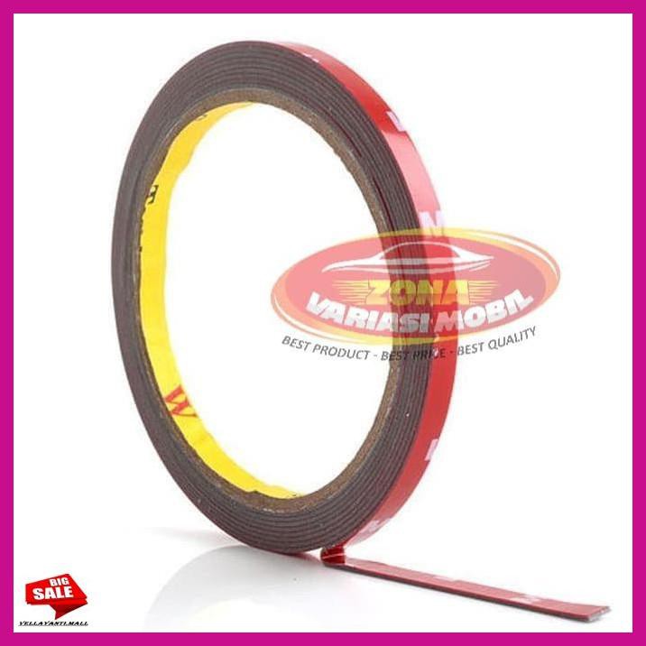 

PETKARCAR- DOUBLE TAPE PEREKAT LEM BOLAK BALIK 3M MERAH 8MM X 5 METER TERMURAH -ASLIII.
