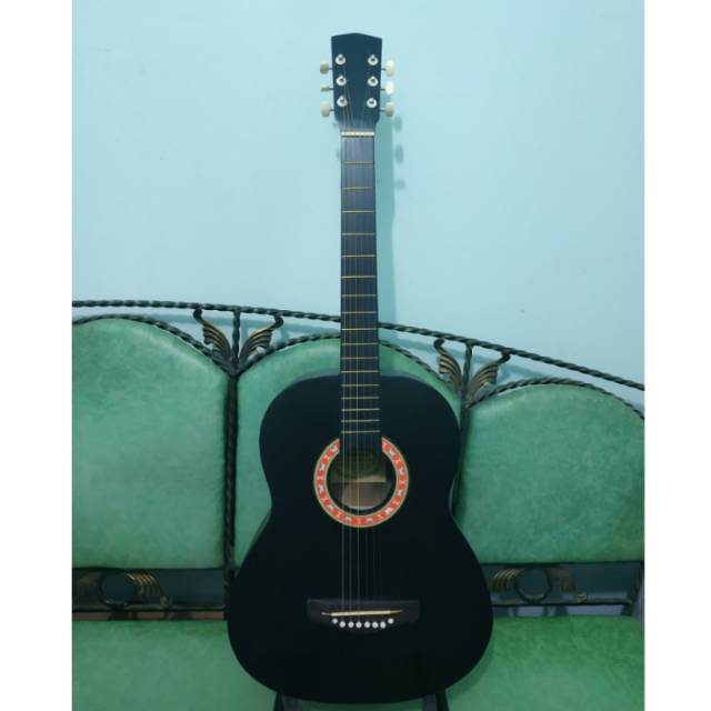 Gitar Akustik Yamaha Hitam Doff Murah Buat Pemula Belajar