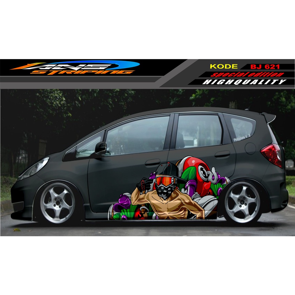 DECAL STICKER MOBIL JAZZ BRIO AVANZA SIGRA YARIS / STIKER VARIASI MOBIL / MODIF STICKER MOBIL 622