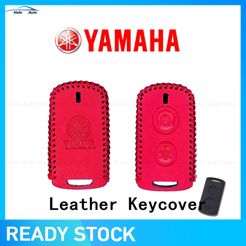 【Ready Stock】Leather Key Cover For Yamaha NVX XMAX AEROX Leather Key Cover with keychain