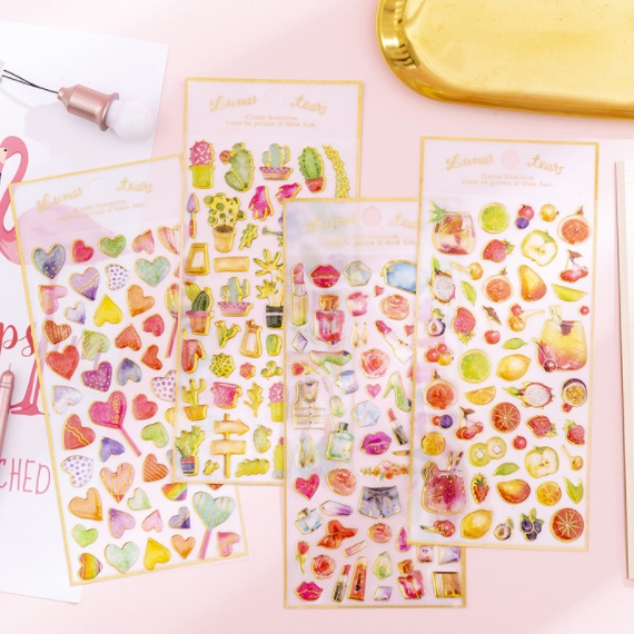 [ORGM] Aneka Sticker Motif Lucu |Sticker Dekorasi| Sticker Jurnal Panjang dan Deco Sticker SET