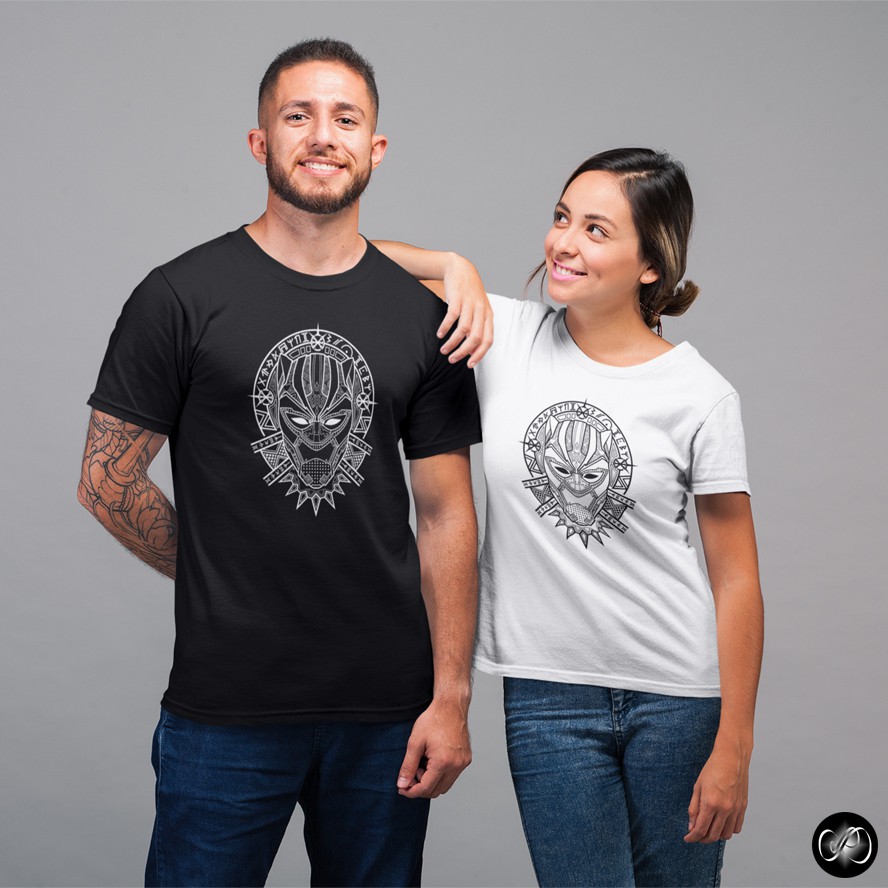 Kaos Baju Custom Karakter Superhero Marvel IMPORT Wakanda Tchalla - Black Panther 09