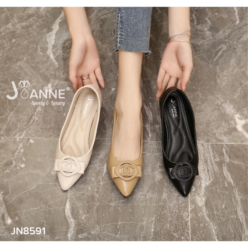 JOANNE Sepatu Kerja Flats Shoes #JN8591 ORIGINAL