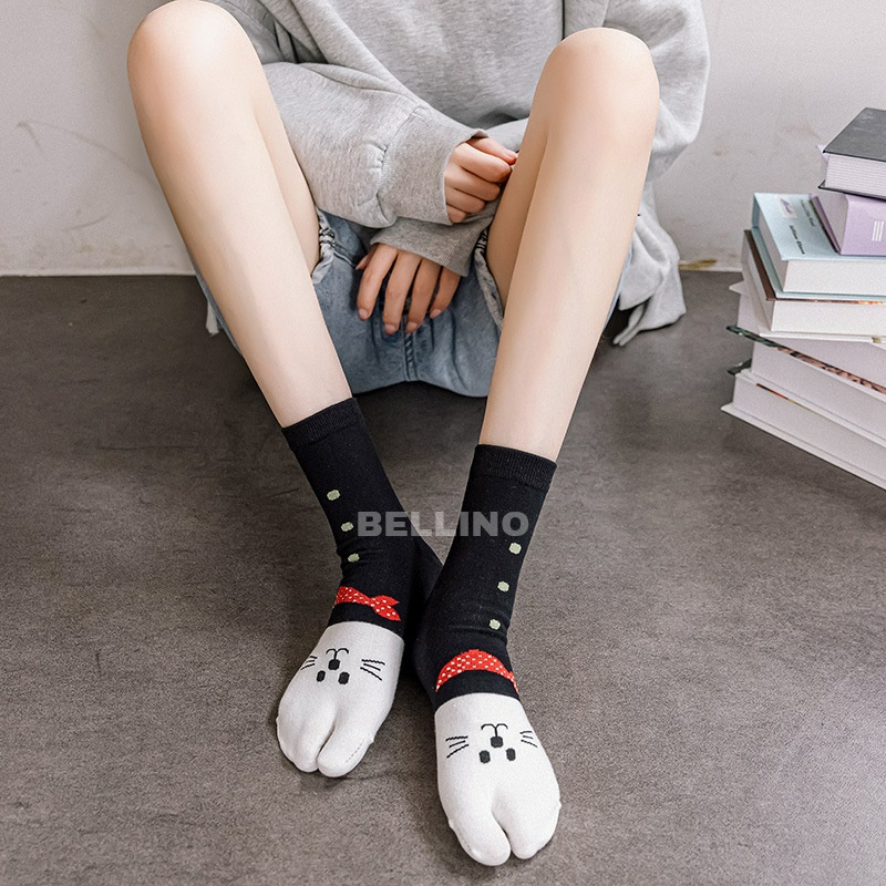 Kaos Kaki Jempol Lucu Motif Kucing/ Kaos Kaki Model Korea / Kaos Kaki Citayem Fashion Week / Kaos Kaki Wanita Jempol Import Premium Kaos Kaki Motif Kucing Lucu Premium