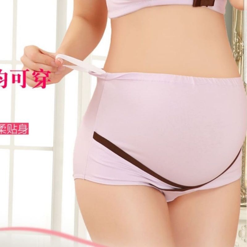 celana dalam hamil high waist katun