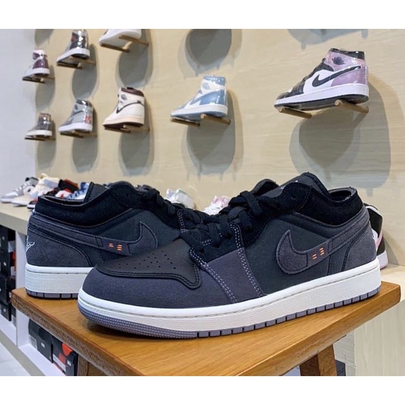 Air Jordan 1 Low Black Inside Out Original Resmi