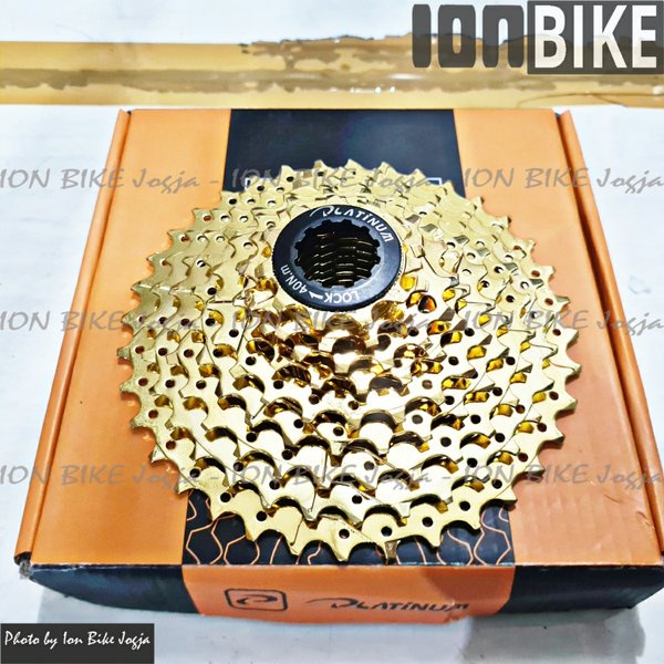 SPROCKET PLATINUM 9 speed GOLD 11 - 36T Premium - cassette sproket sepeda lipat mtb roadbike folding