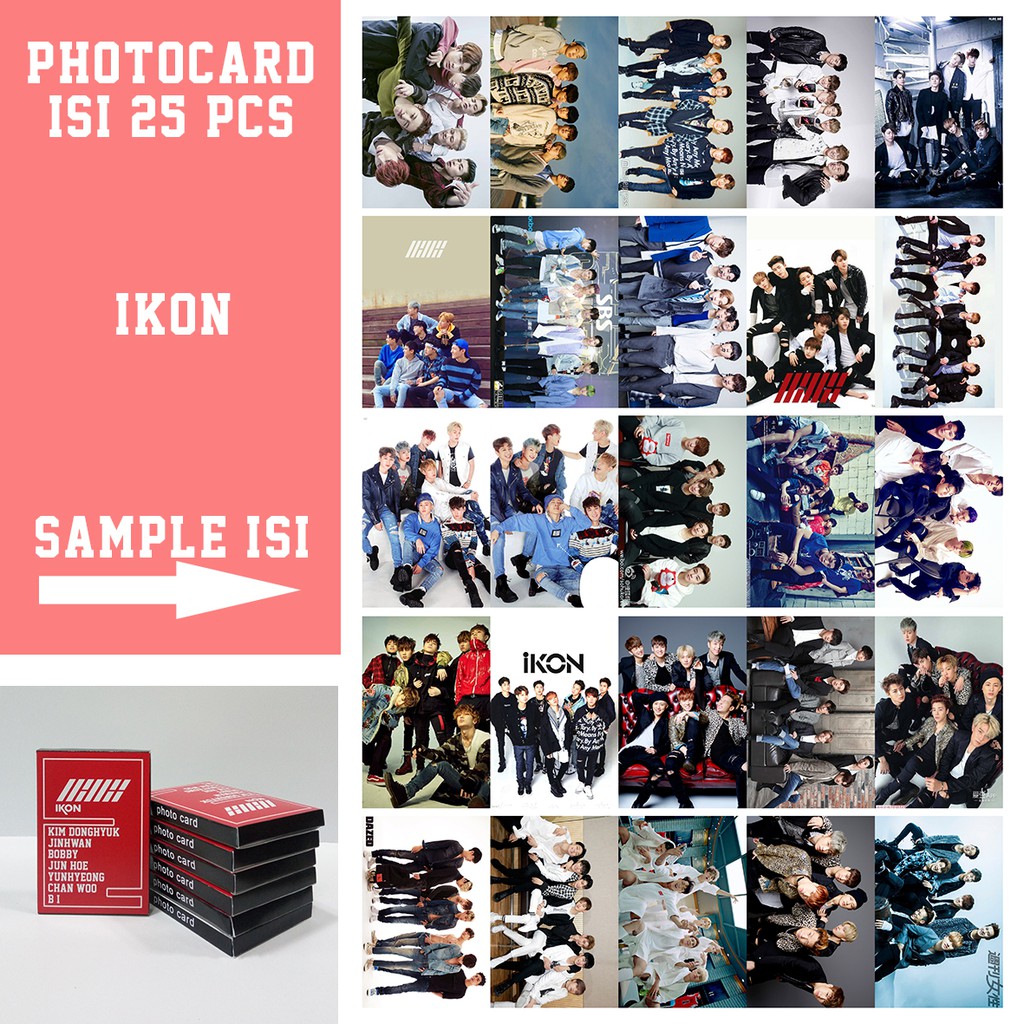 Photocard ikon 1pack isi 25pcs lomo card