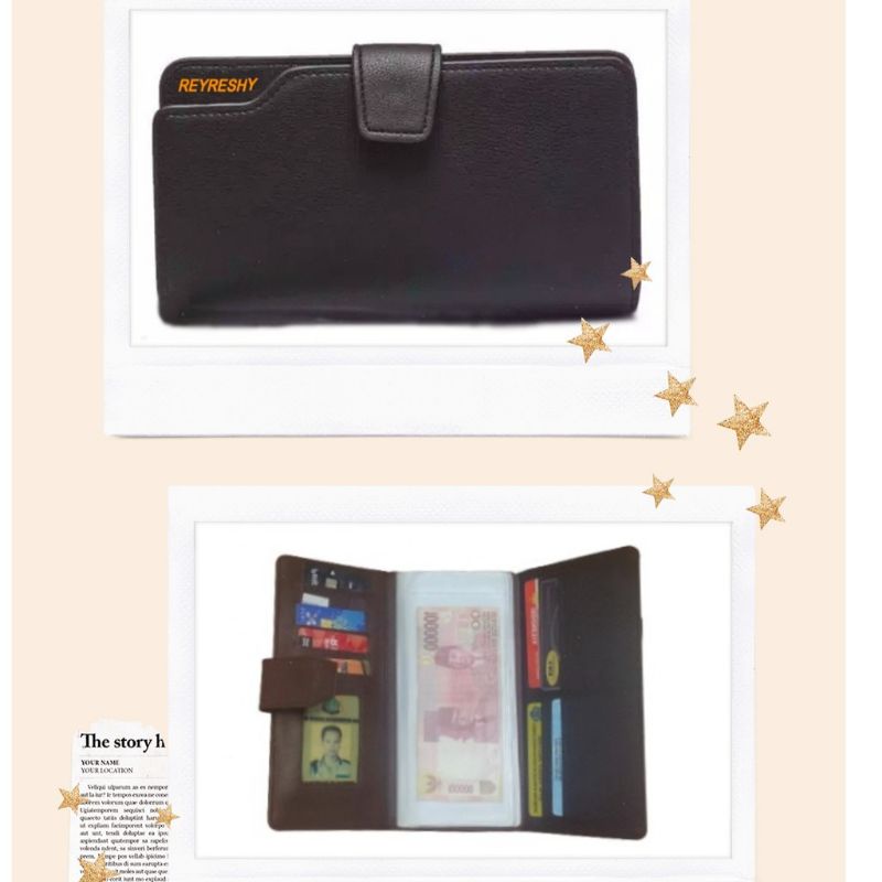 dompet pintar wallet organizer pengatur keuangan bulanan model penutup kancing spesial edition