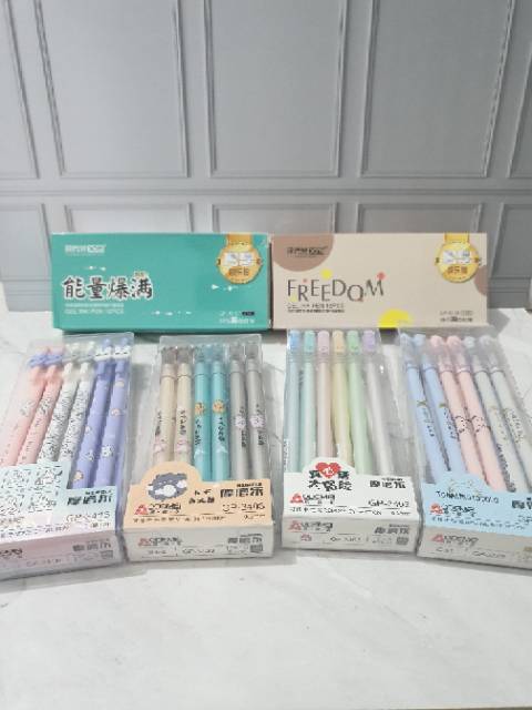 (12pc) pen bisa hapus/pen gel hapus/erasable pen/pen hapus lucu fancy-1