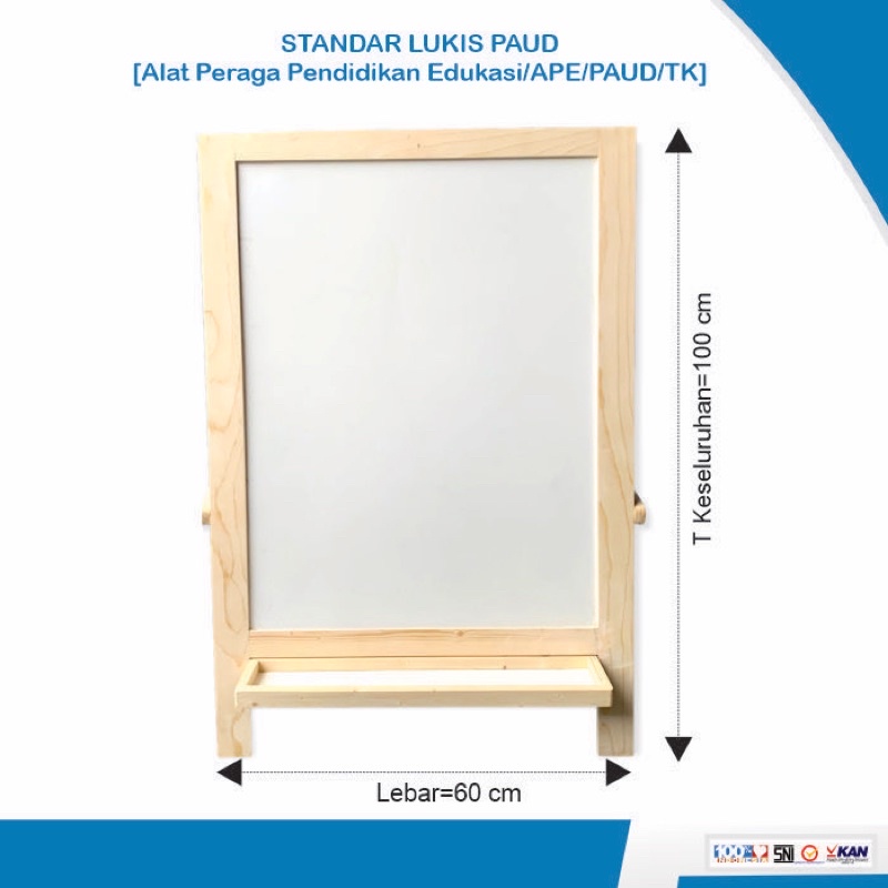 Papan stand Lukis Kayu Anak Paud [Alat Peraga Edukasi/APE/PAUD/TK]