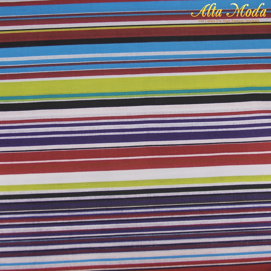 

Alta Moda Cotton Stretch Motif Garis Warna-Warni (1M)