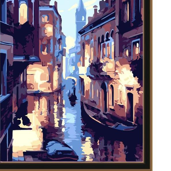 

(JW) 30x40cm Venice DIY Paint By Numbers Oil Painting Kit Canvas