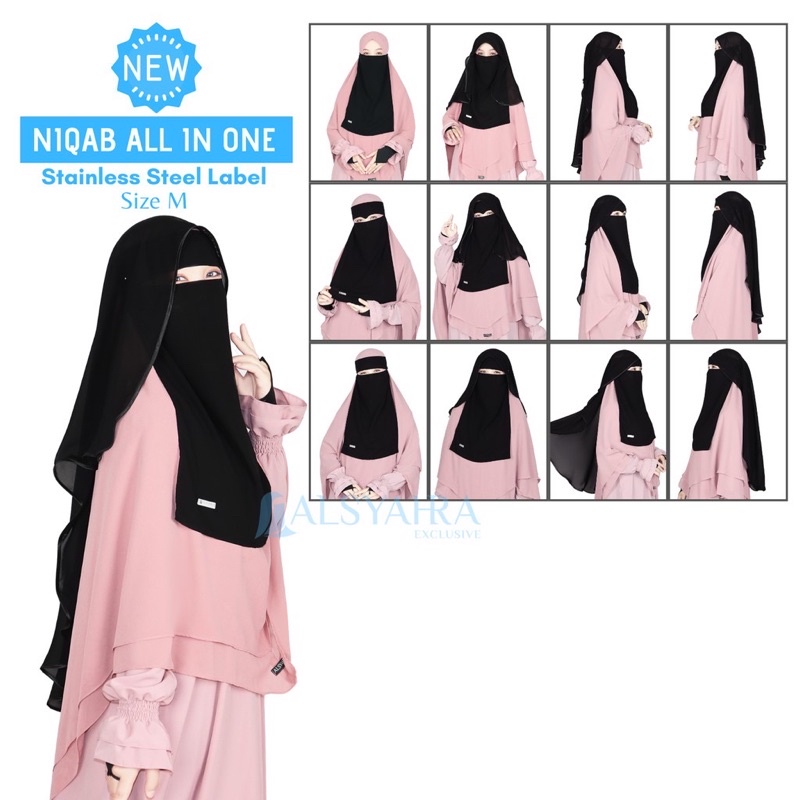 Bundling Niqab New All In One Size M Alsyahra Exclusive