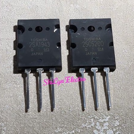 TRANSISTOR 2SA1943 2SC5200 1943 5200 SERI 9 TOSHIBA SUPER ORIGINAL