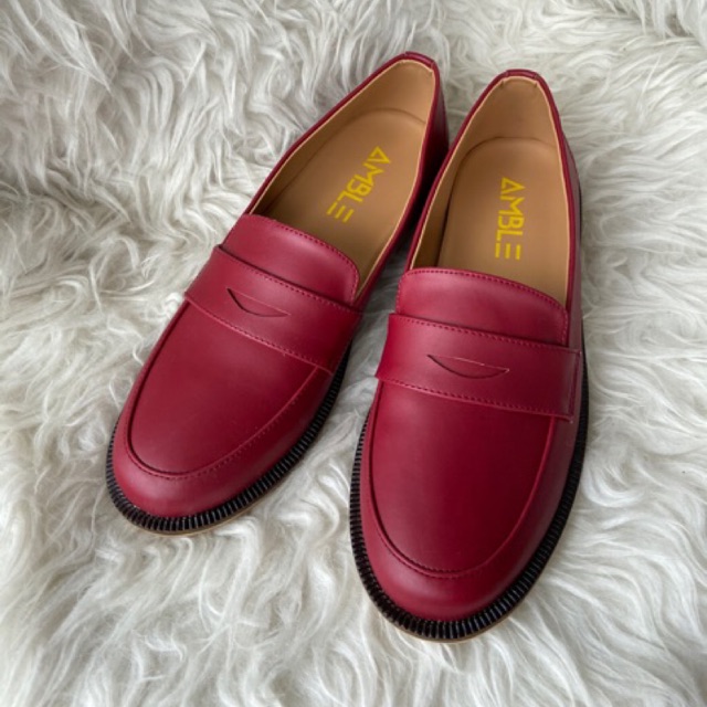 Amble Poly Sepatu Wanita - Maroon